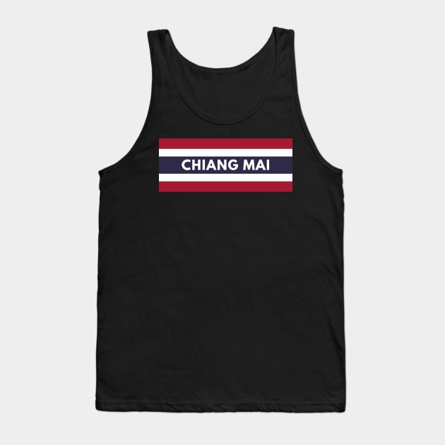 Chiang Mai in Thailand Flag Tank Top by aybe7elf